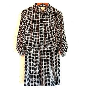 LOFT Outlet 3/4 Length Sleeve Shirtdress